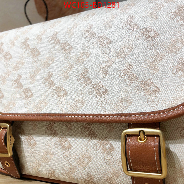 Coach Bags(4A)-Diagonal,buy best high-quality ,ID: BD1281,$: 105USD