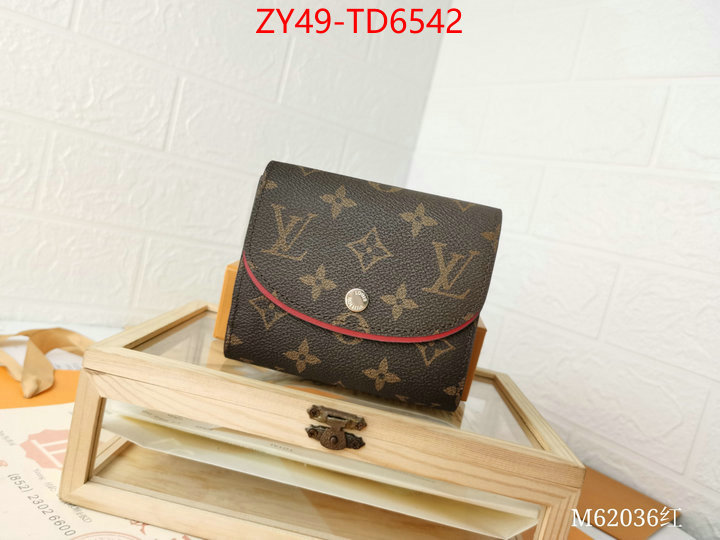 LV Bags(4A)-Wallet,we provide top cheap aaaaa ,ID: TD6542,$: 49USD