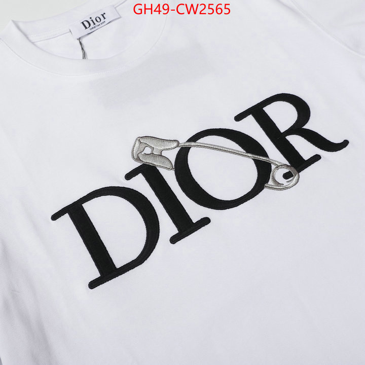 Clothing-Dior,replica 2023 perfect luxury , ID: CW2565,$: 49USD