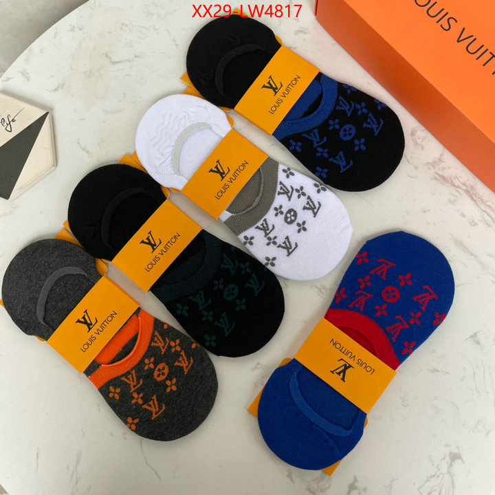 Sock-LV,2023 aaaaa replica 1st copy , ID: LW4817,$: 29USD