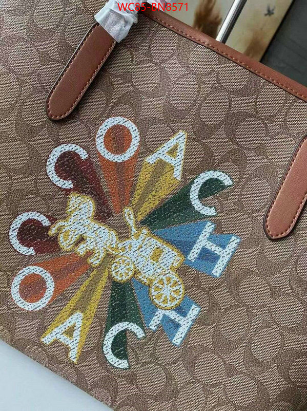 Coach Bags(4A)-Tote-,found replica ,ID: BN8571,$: 85USD