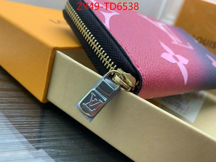 LV Bags(4A)-Wallet,designer 1:1 replica ,ID: TD6538,$: 49USD