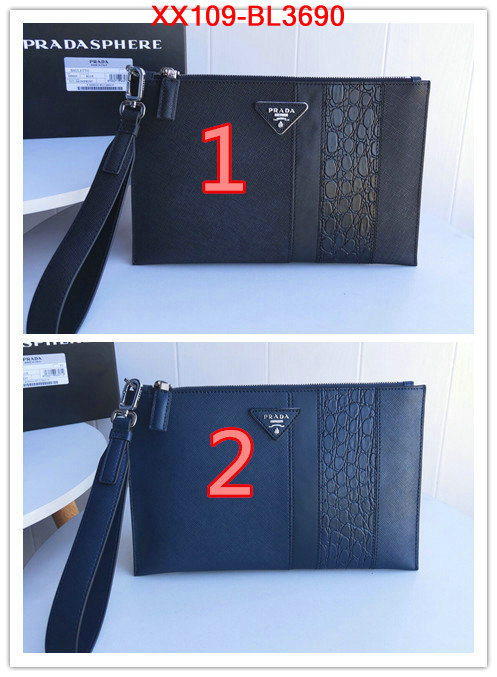 Prada Bags(TOP)-Clutch-,ID: BL3690,$: 109USD