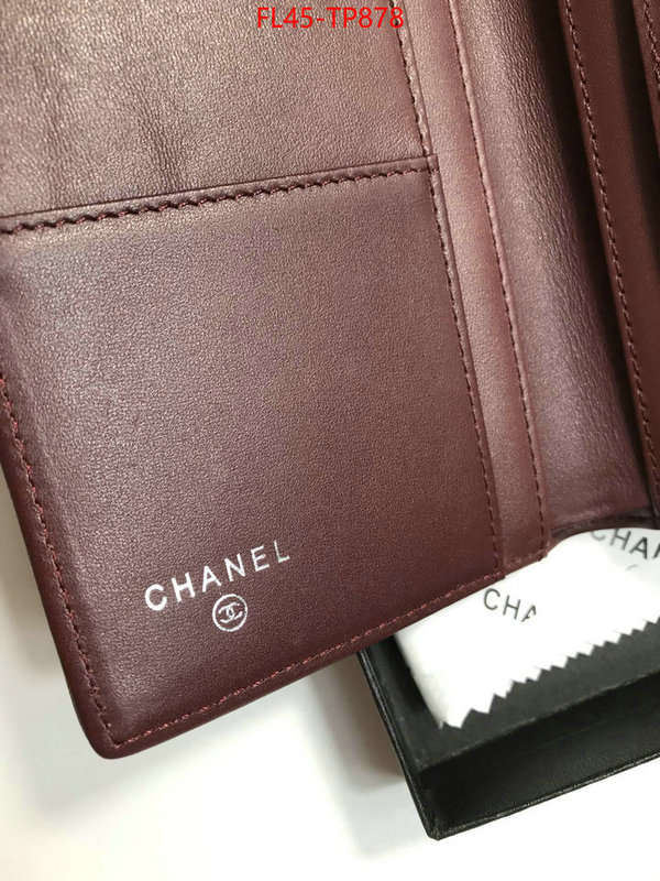 Chanel Bags(4A)-Wallet-,ID: TP878,$: 45USD