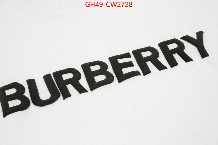 Clothing-Burberry,wholesale sale , ID: CW2728,$: 49USD