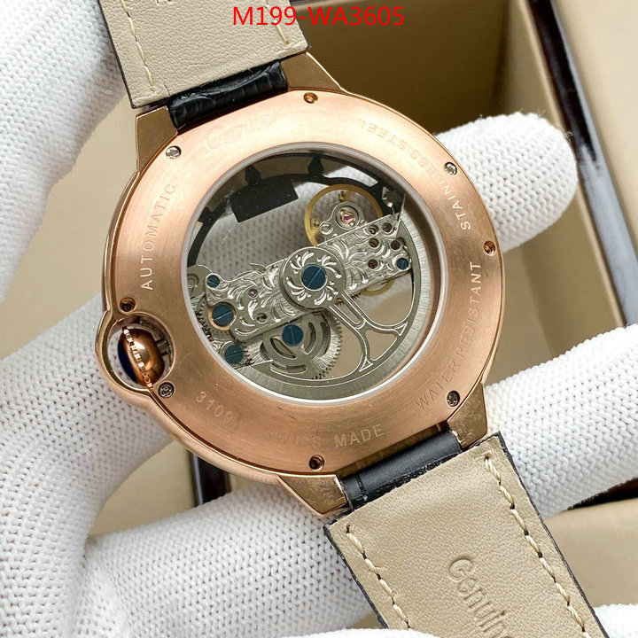 Watch(4A)-Cartier,most desired , ID: WA3605,$: 199USD