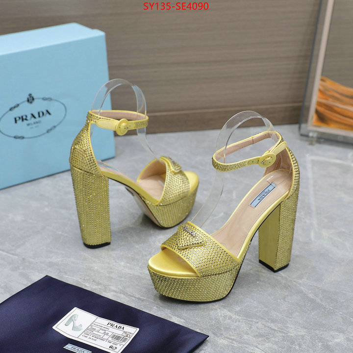 Women Shoes-Prada,mirror quality , ID: SE4090,$: 135USD