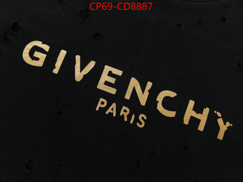 Clothing-Givenchy,2023 aaaaa replica customize ,ID: CD8887,$: 69USD