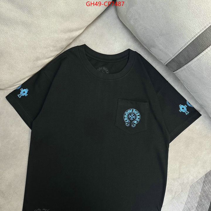 Clothing-Chrome Hearts,can you buy knockoff , ID: CP7487,$: 49USD