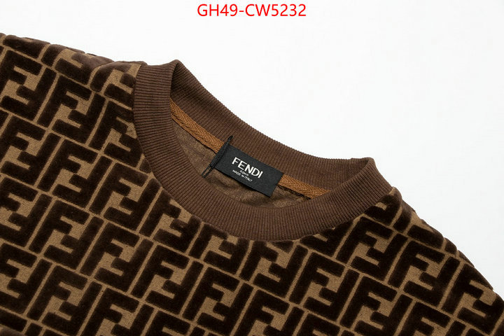 Clothing-Fendi,7 star replica , ID: CW5232,$: 49USD