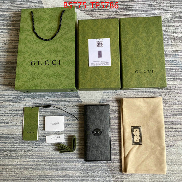 Gucci Bags(TOP)-Wallet-,ID: TP5786,$: 75USD
