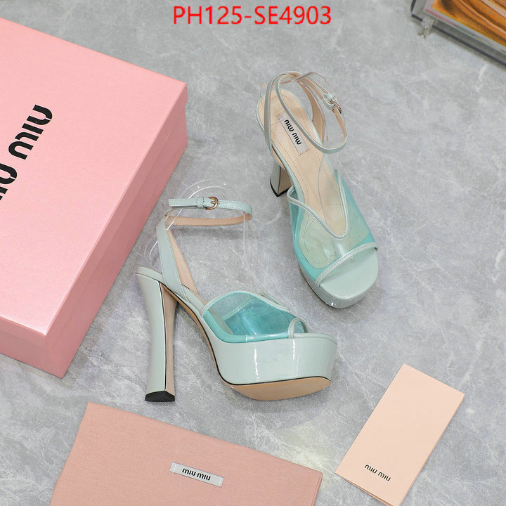 Women Shoes-Miu Miu,high quality designer replica , ID: SE4903,$: 125USD