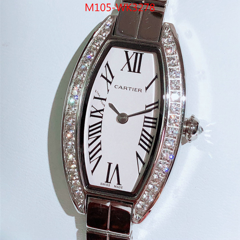 Watch(4A)-Cartier,highest quality replica , ID: WK3278,$:105USD