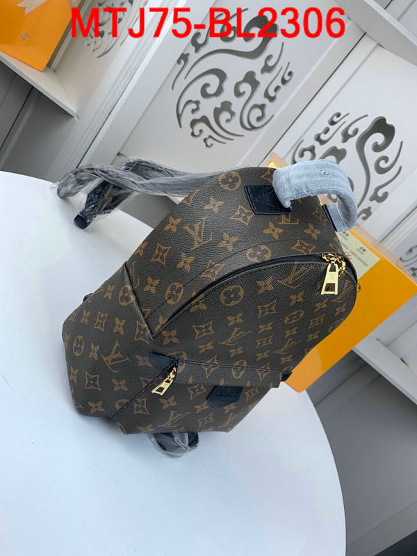 LV Bags(4A)-Backpack-,ID：BL2306,$:75USD