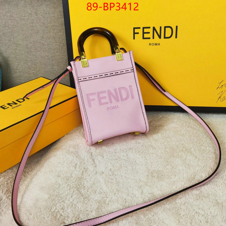 Fendi Bags(4A)-Sunshine-,high ,ID: BP3412,$: 89USD