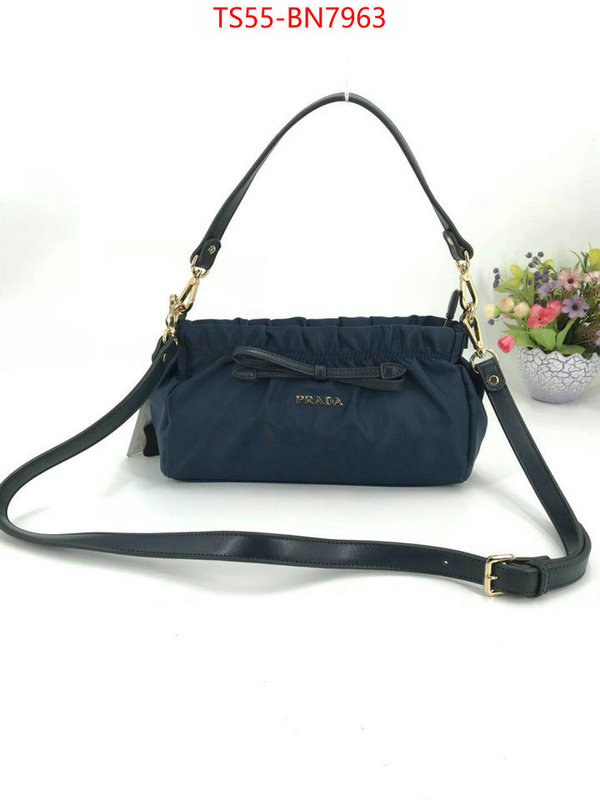 Prada Bags(4A)-Handbag-,replica for cheap ,ID: BN7963,$: 55USD