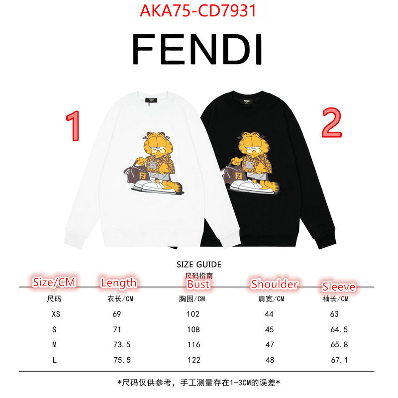 Clothing-Fendi,shop the best high quality , ID: CD7931,$: 75USD