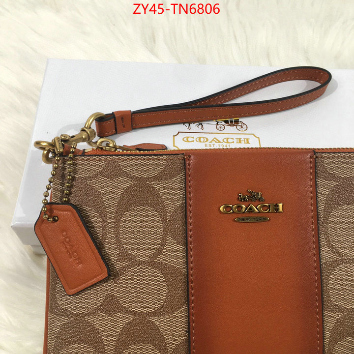 Coach Bags(4A)-Wallet,buy high quality cheap hot replica ,ID: TN6806,$: 45USD