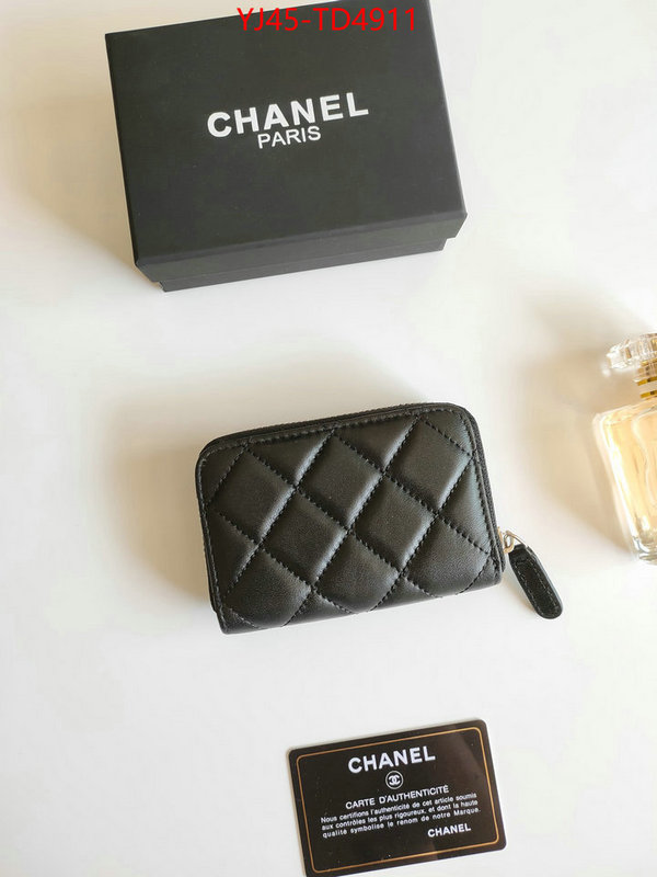 Chanel Bags(4A)-Wallet-,ID: TD4911,$: 45USD