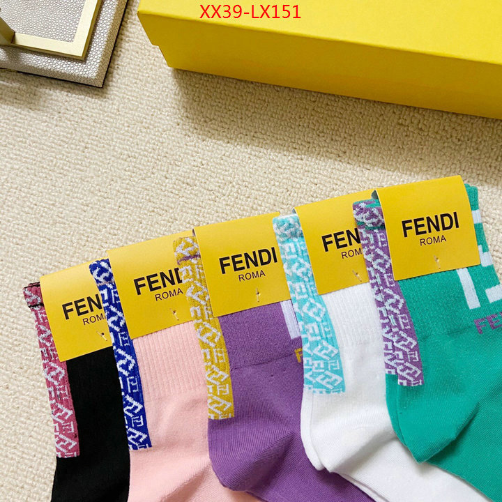 Sock-Fendi,high quality designer , ID:LX151,$: 39USD