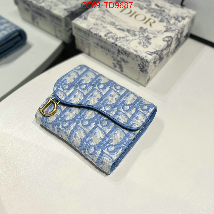 Dior Bags(TOP)-Wallet-,ID: TD9687,$: 69USD