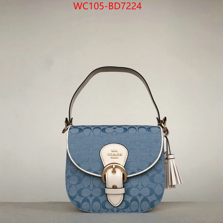 Coach Bags(4A)-Diagonal,only sell high-quality ,ID: BD7224,$: 105USD