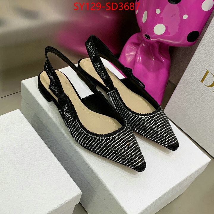 Women Shoes-Dior,what is top quality replica , ID: SD3687,$: 129USD