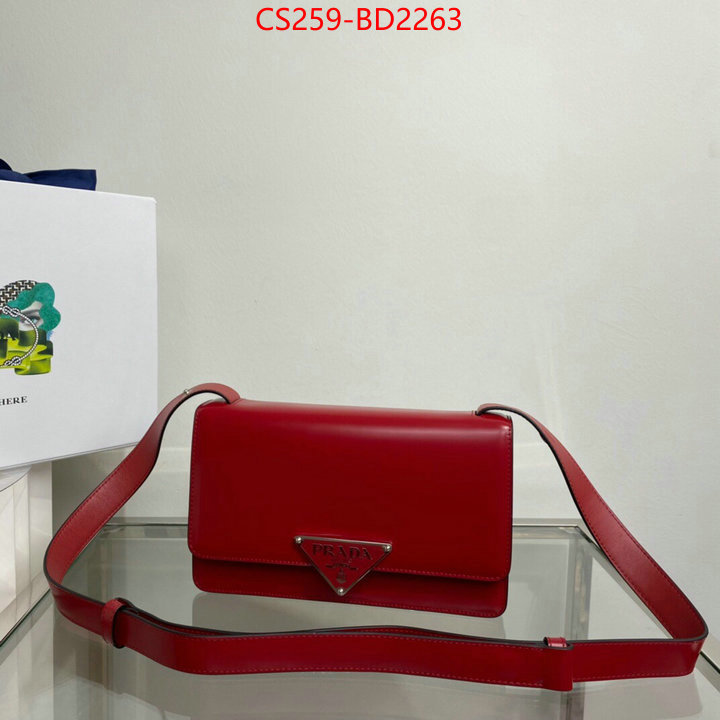 Prada Bags(TOP)-Diagonal-,ID: BD2263,$: 259USD