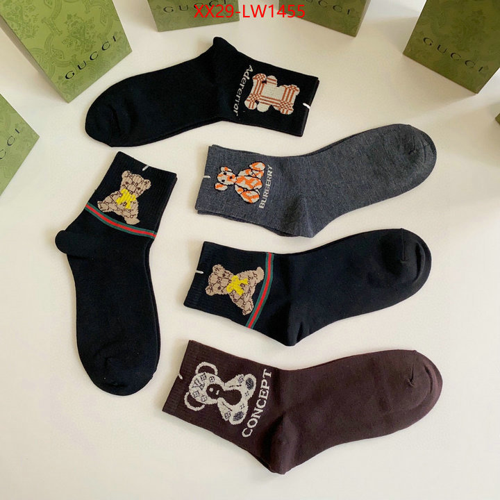 Sock-Gucci,highest quality replica , ID: LW1455,$: 29USD