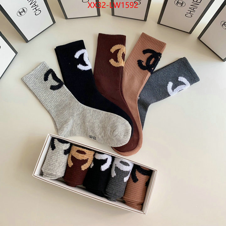 Sock-Chanel,sell high quality , ID: LW1592,$: 32USD