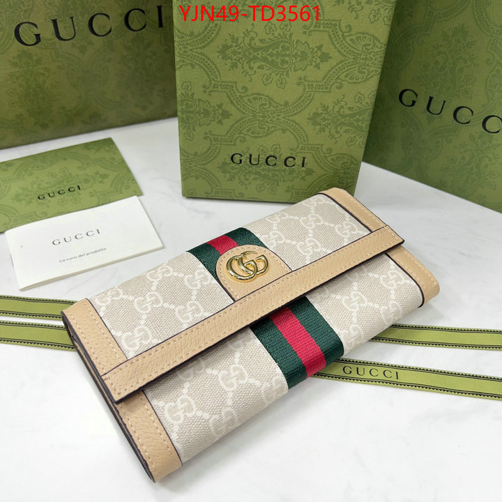 Gucci Bags(4A)-Wallet-,website to buy replica ,ID: TD3561,$: 49USD