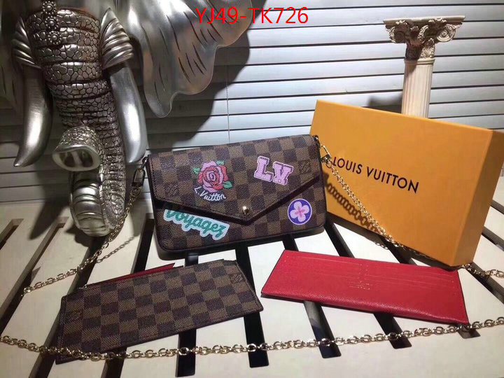 LV Bags(4A)-Wallet,ID: TK726,$:49USD