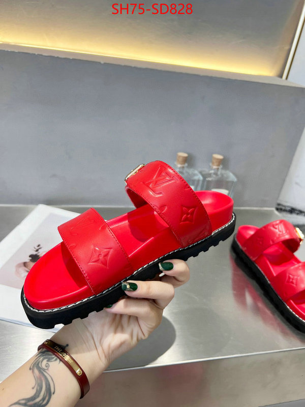 Women Shoes-LV,top perfect fake , ID: SD828,$: 75USD