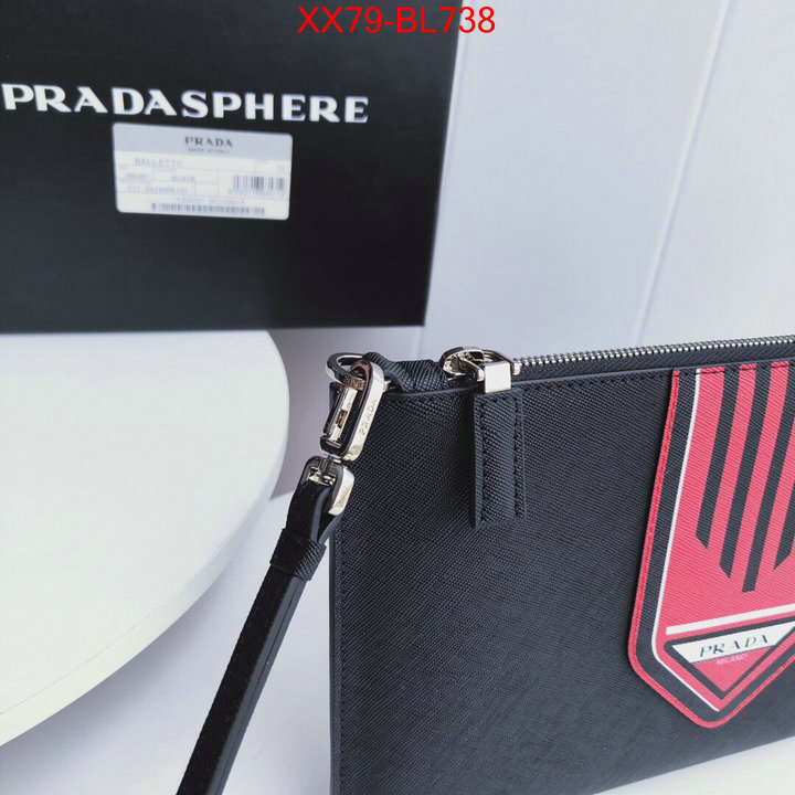 Prada Bags(TOP)-Clutch-,ID: BL738,$:79USD