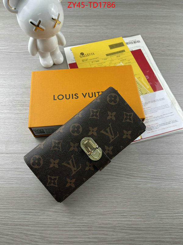 LV Bags(4A)-Wallet,ID: TD1786,$: 45USD