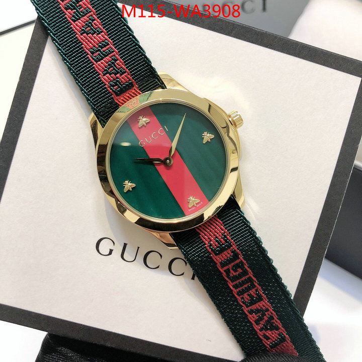 Watch(4A)-Gucci,best quality replica ,ID: WA3908,$: 115USD