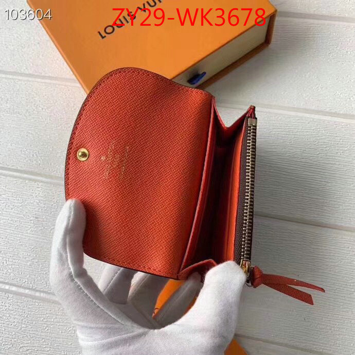 LV Bags(4A)-Wallet,ID: WK3678,$:29USD