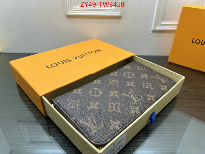 LV Bags(4A)-Wallet,wholesale 2023 replica ,ID: TW3458,$: 49USD