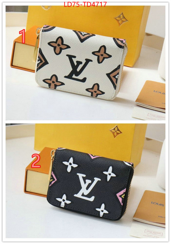 LV Bags(TOP)-Wallet,ID: TD4717,$: 75USD