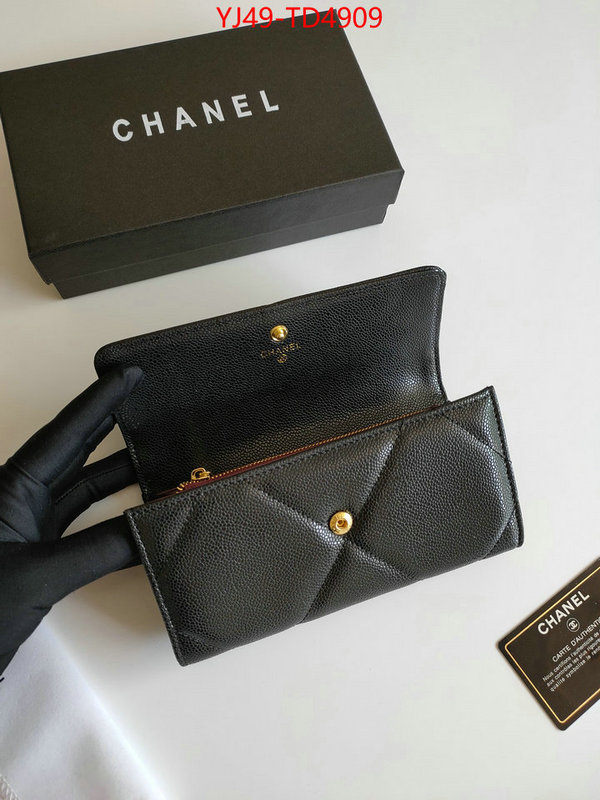 Chanel Bags(4A)-Wallet-,ID: TD4909,$: 49USD