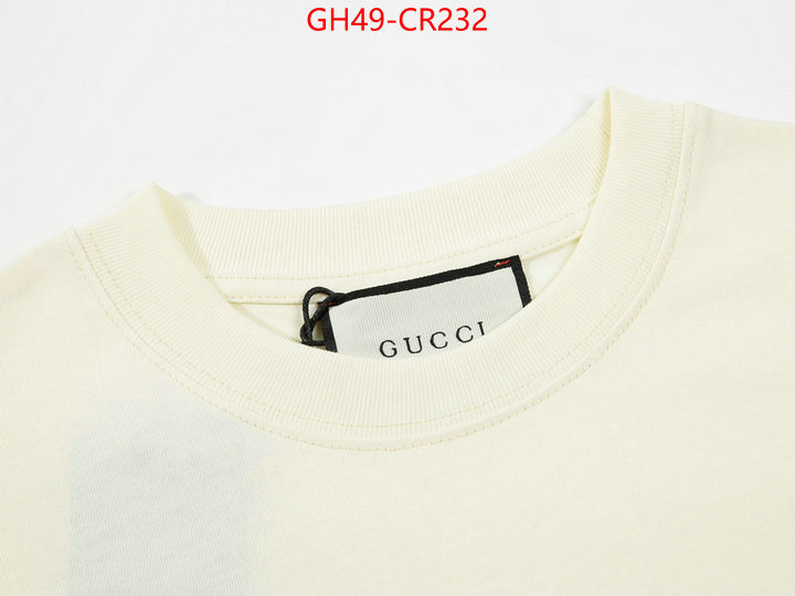 Clothing-Gucci,buy luxury 2023 , ID: CR232,$: 49USD