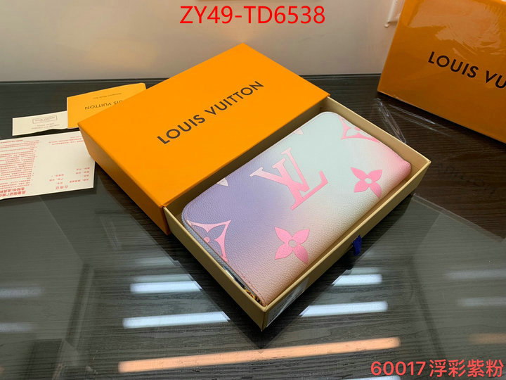 LV Bags(4A)-Wallet,designer 1:1 replica ,ID: TD6538,$: 49USD