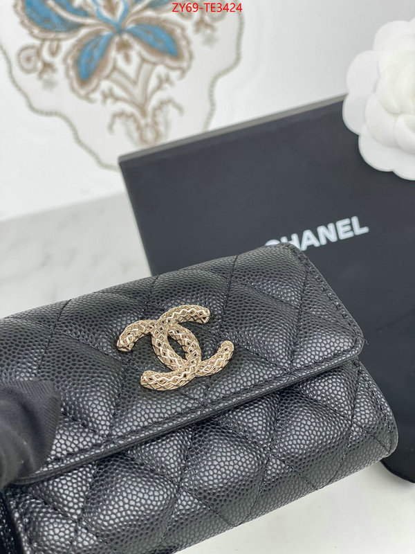 Chanel Bags(4A)-Wallet-,ID: TE3424,$: 69USD