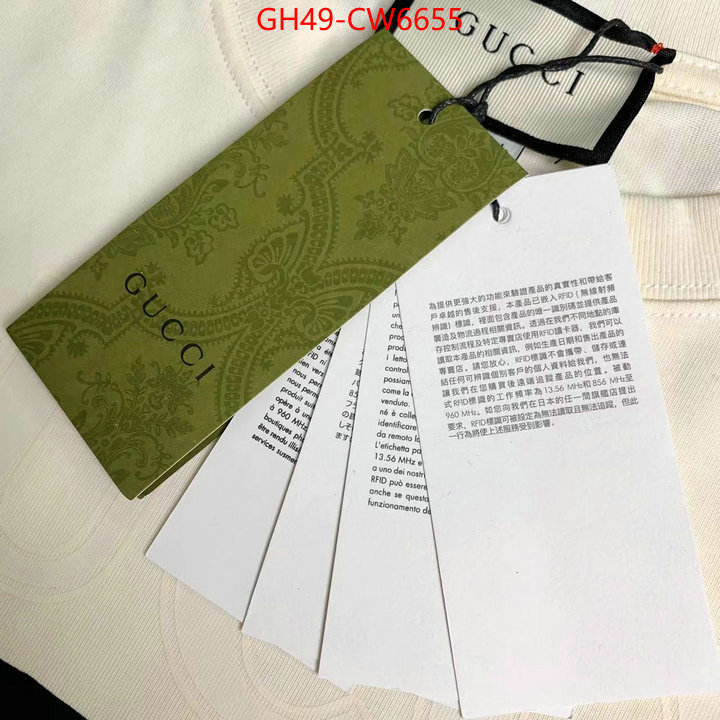 Clothing-Gucci,buy best high quality , ID: CW6655,$: 49USD