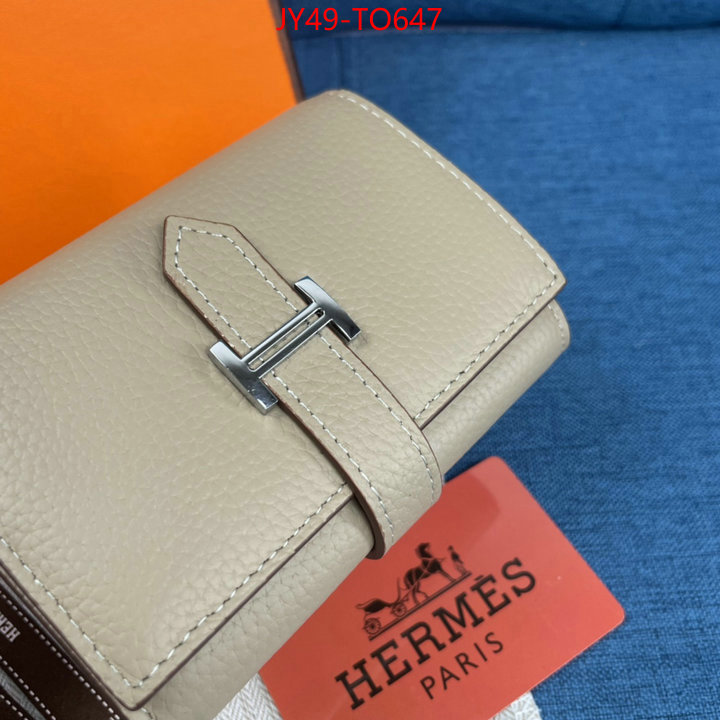 Hermes Bags(4A)-Wallet-,replica 1:1 high quality ,ID: TO647,$: 49USD