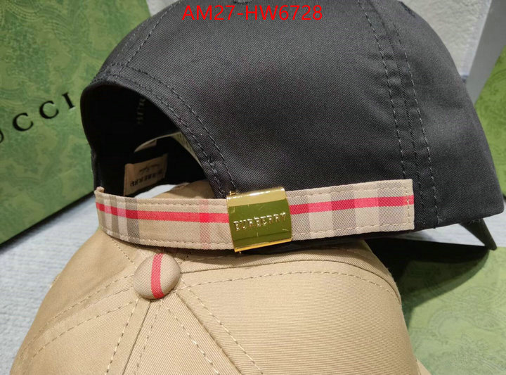 Cap (Hat)-Burberry,buy replica , ID: HW6728,$: 27USD