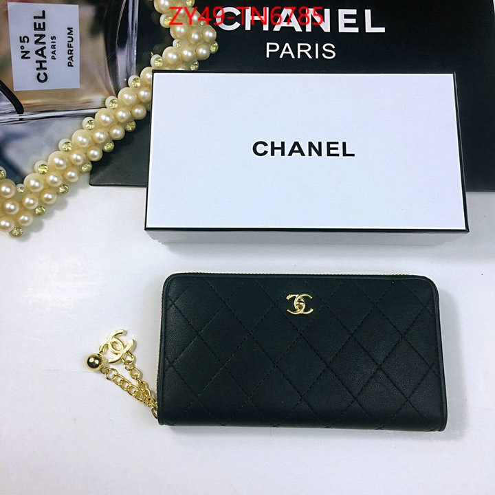 Chanel Bags(4A)-Wallet-,ID: TN6785,$: 49USD