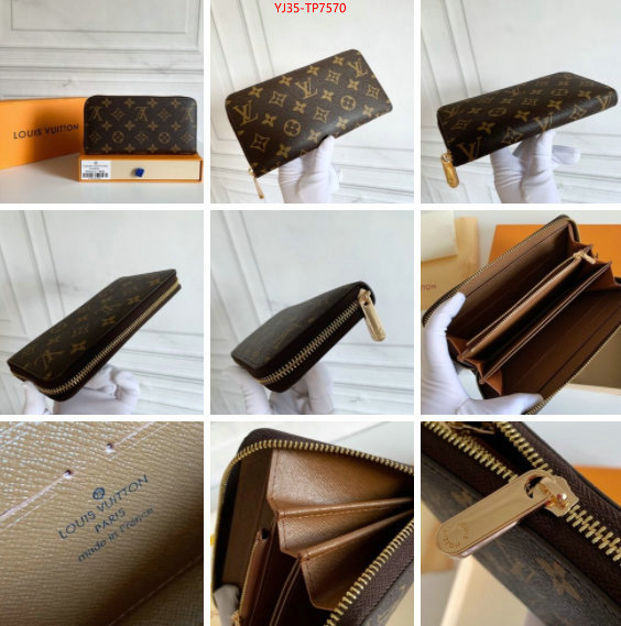 LV Bags(4A)-Wallet,buy cheap ,ID: TP7570,$: 35USD