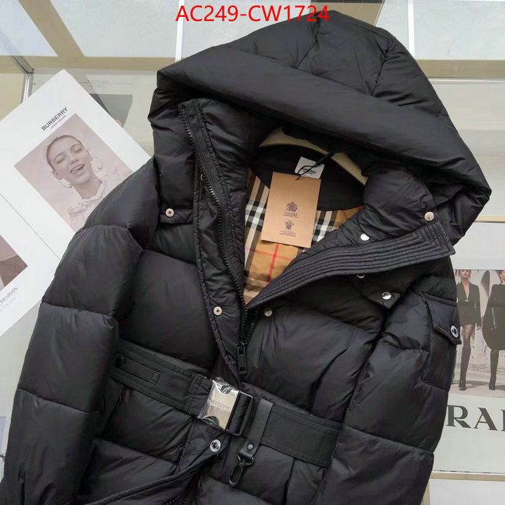 Down jacket Women-Burberry,the best quality replica , ID: CW1724,$: 249USD