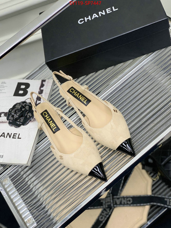 Women Shoes-Chanel,fake designer , ID: SP7447,$: 119USD